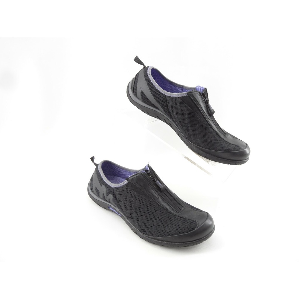 Merrell Womens Enlighten Glitz Breeze Shoes Black Mesh J61536 zipper 7 EU 37.5